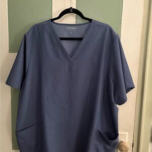 Mandala scrub set color heather denim (top 4x, bottom p3x)